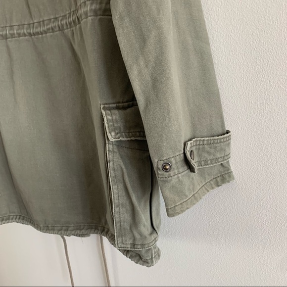 Triple 5 SOUL Y2K long green cargo zip military utility aztec boho 100% cotton - Picture 11 of 16